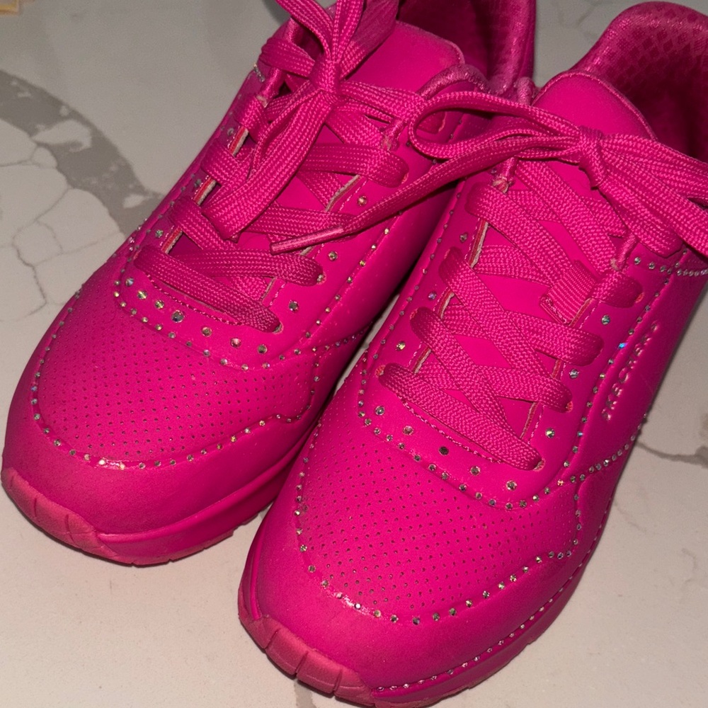 Skechers Hot Pink Athletic Shoes